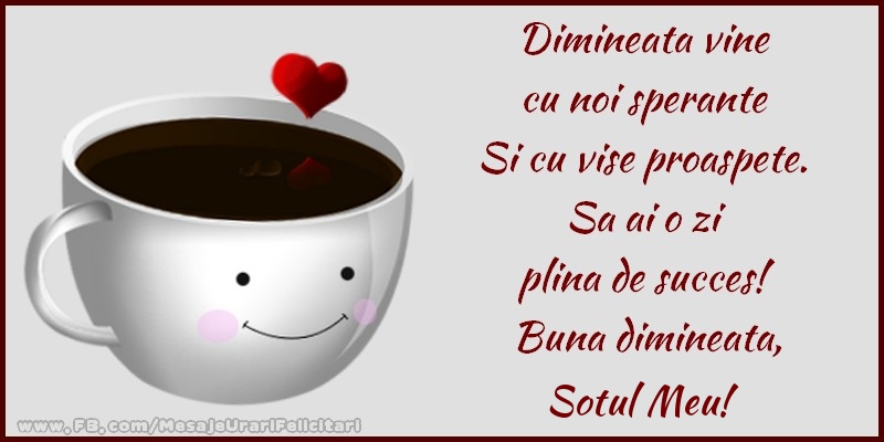 Felicitari frumoase de buna dimineata pentru Sot | Buna dimineata, sotul meu!