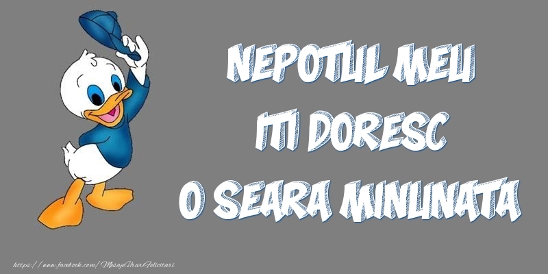 Felicitari frumoase de buna seara pentru Nepot | Nepotul meu iti doresc o seara minunata