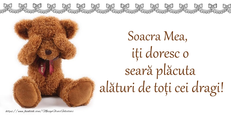 Felicitari frumoase de buna seara pentru Soacra | Soacra mea, iți doresc o seară plăcută alături de toți cei dragi!