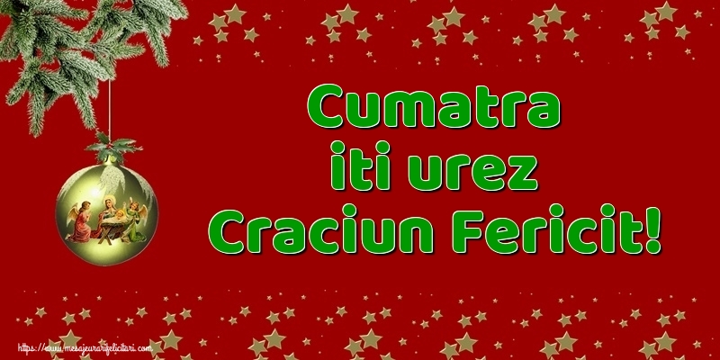 Felicitari frumoase de Craciun pentru Cumatra | Cumatra iti urez Craciun Fericit!