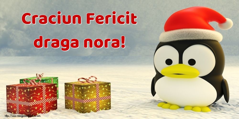 Felicitari frumoase de Craciun pentru Nora | Craciun Fericit draga nora!