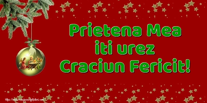 Felicitari frumoase de Craciun pentru Prietena | Prietena mea iti urez Craciun Fericit!