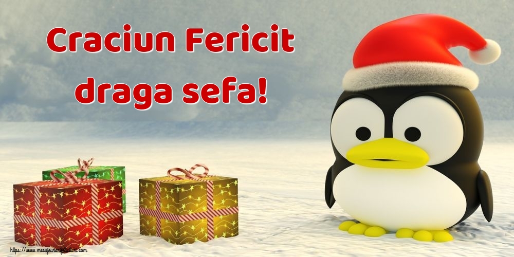 Felicitari frumoase de Craciun pentru Sefa | Craciun Fericit draga sefa!